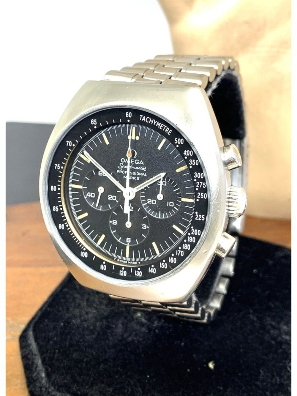 Omega Speedmaster Mark II Men's Watch 145.014 Swiss Manual Black Dial Vintage